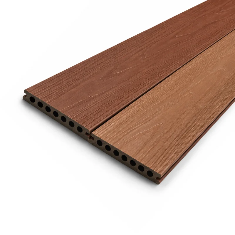 Foto de producto Piso Deck WPC Alto Tráfico Bicolor Café Chocolate - Café Madera PEW102