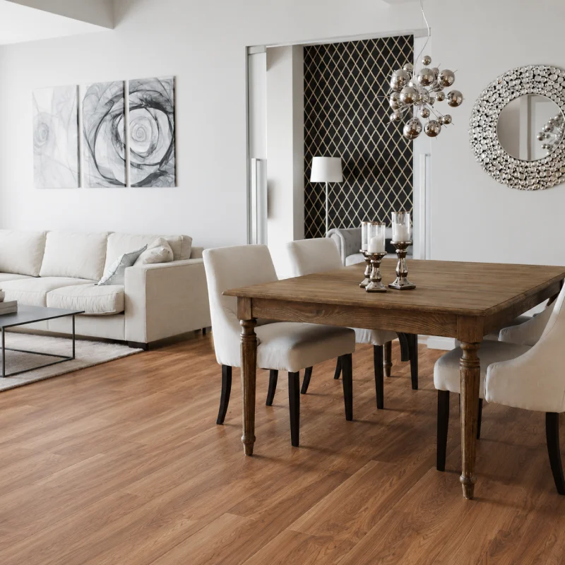 Piso Vinílico SPC Tipo Parquet Nogal SPC102