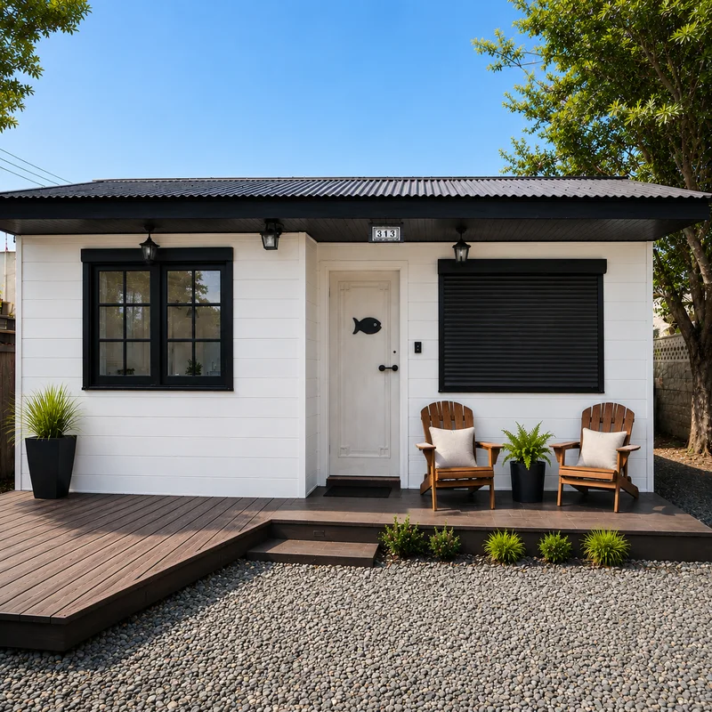 Siding Metálico Color Blanco REM003 - revestimiento exterior